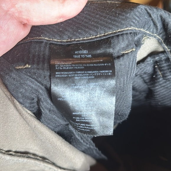 Volcom True to This Men’s Mushroom Khaki Chino Pants Size 30 - Picture 10 of 11